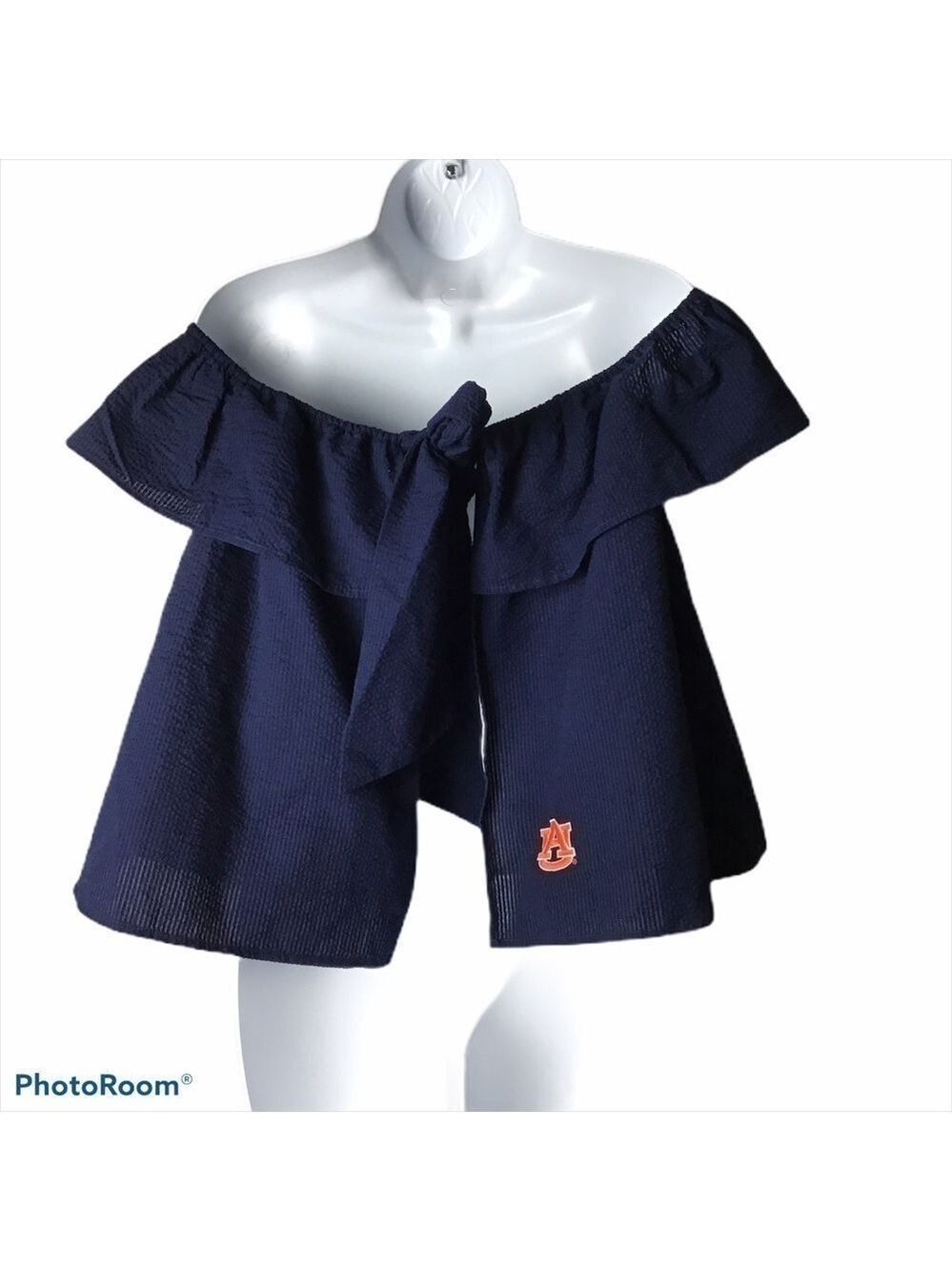 LAUREN James Auburn Navy Kippy Solid Top - Picture 2 of 8